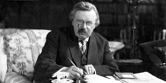 British author Gilbert Keith Chesterton (1874 - 1936). Original Publication: People Disc - HC0527 (Photo by Hulton Archive/Getty Images)